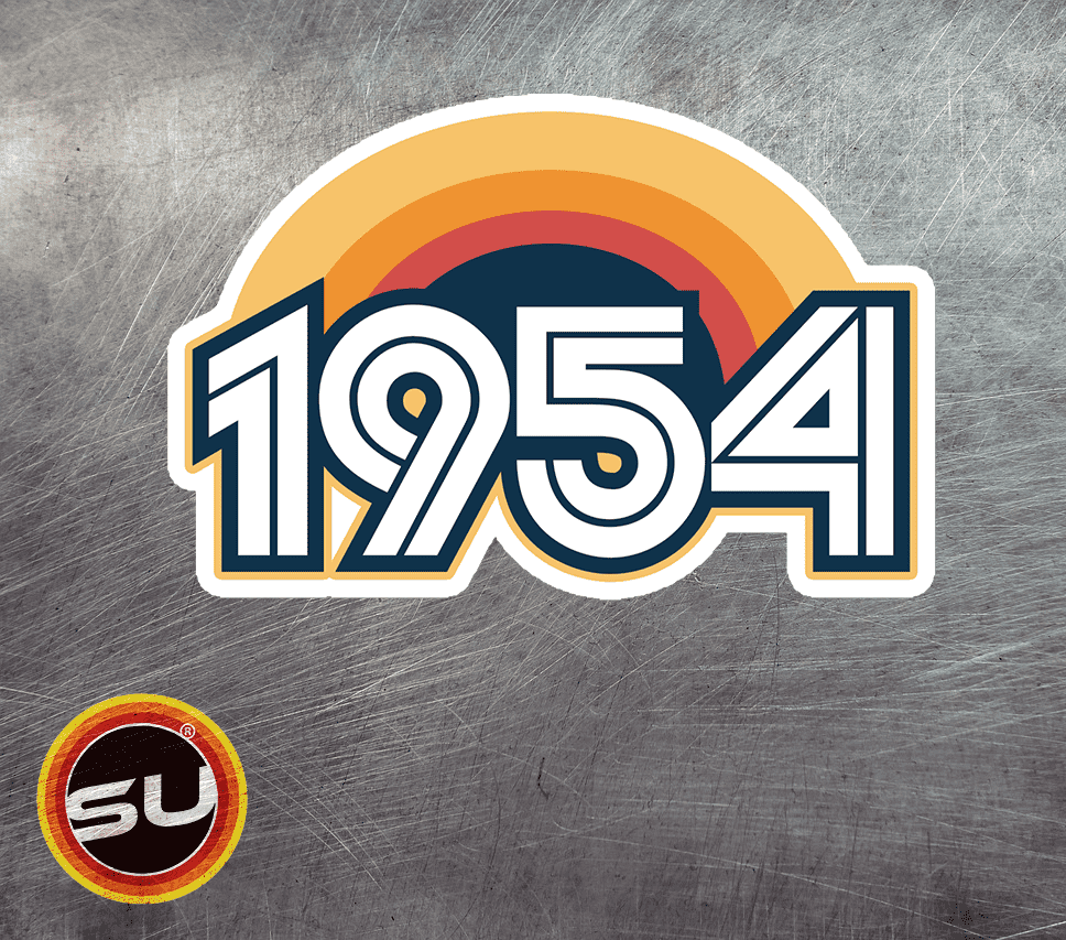 1954 Retro Sunset Magnet