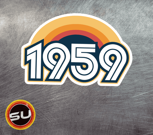 1959 Retro Sunset Magnet