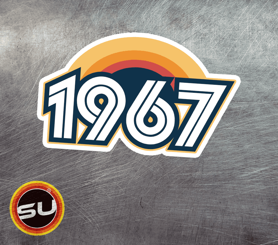 1967 Retro Sunset Magnet
