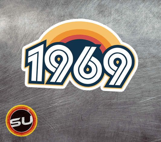 1969 Retro Sunset Magnet
