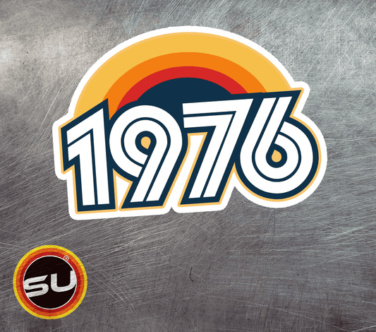 1976 Retro Sunset Magnet