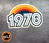 1978 Retro Sunset Magnet