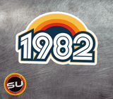 1982 Retro Sunset Magnet