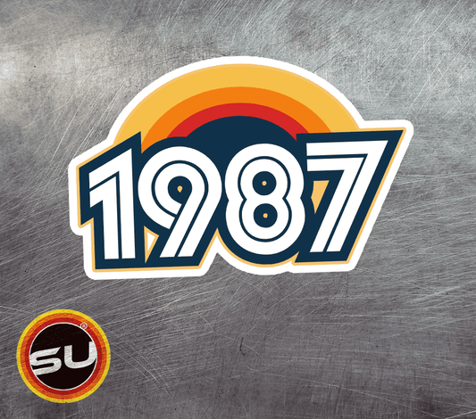 1987 Retro Sunset Magnet