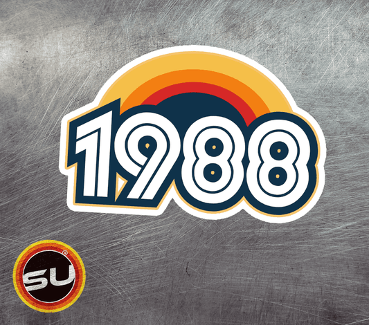 1988 Retro Sunset Magnet