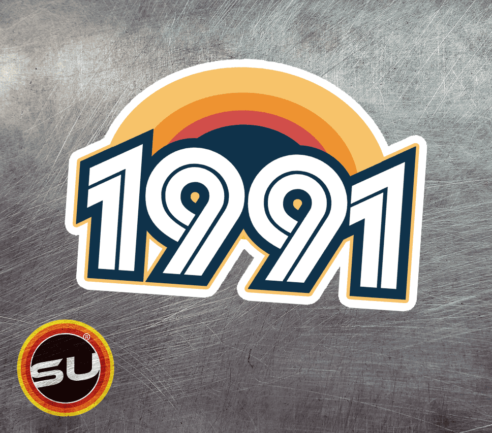 1991 Retro Sunset Magnet