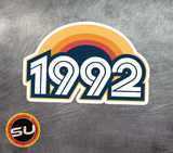 1992 Retro Sunset Magnet