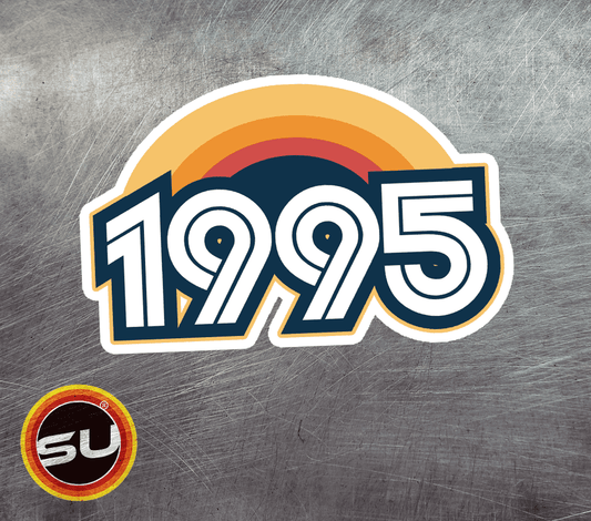 1995 Retro Sunset Magnet