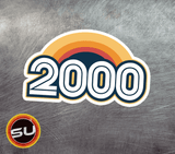 2000 Retro Sunset Magnet