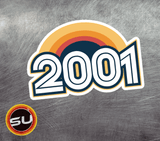 2001 Retro Sunset Magnet