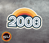 2008 Retro Sunset Magnet