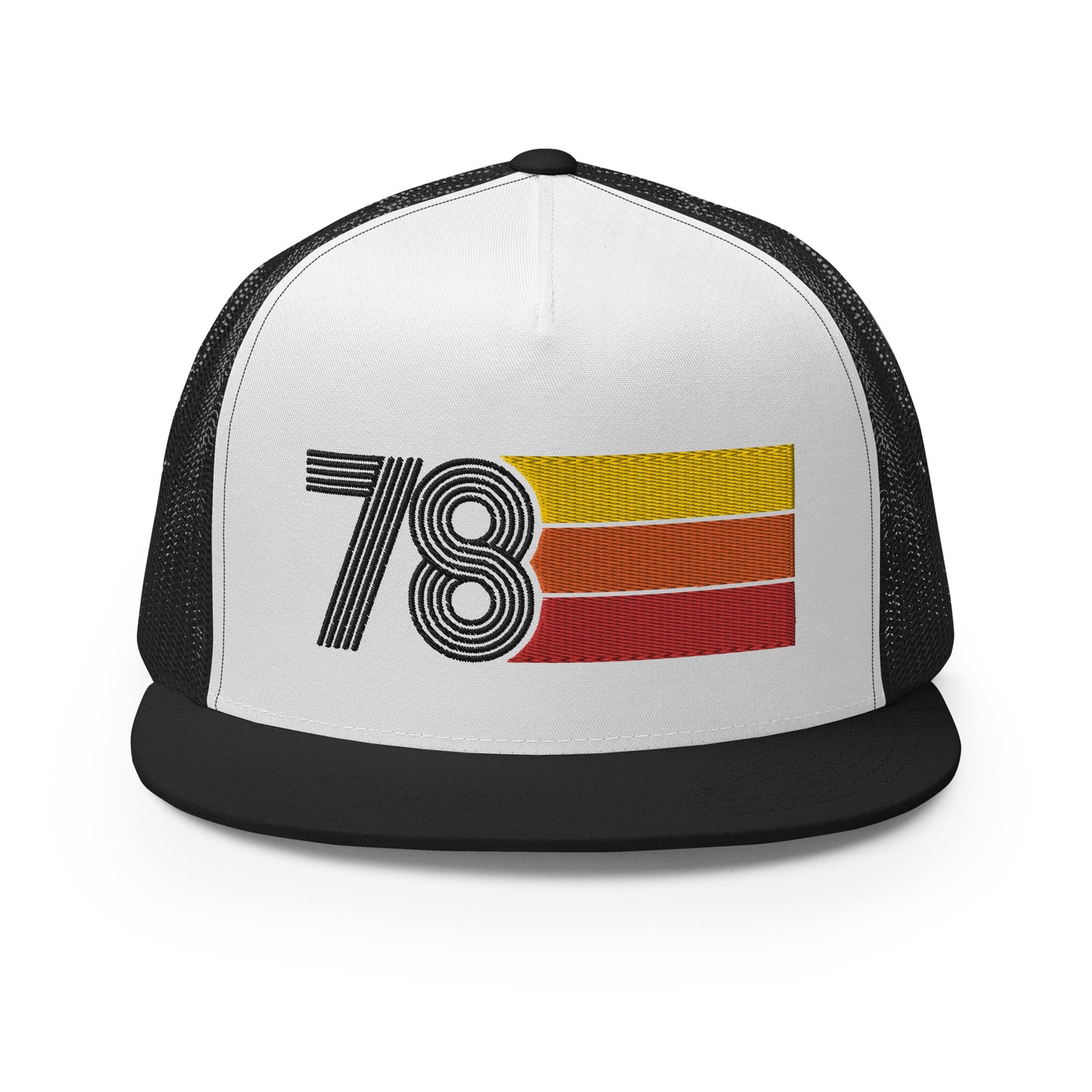 Classic Retro 1978 Flat Bill Trucker Cap