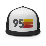 Classic Retro 1995 Flat Bill Trucker Cap