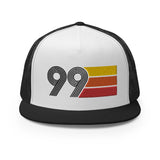 Classic Retro 1999 Flat Bill Trucker Cap