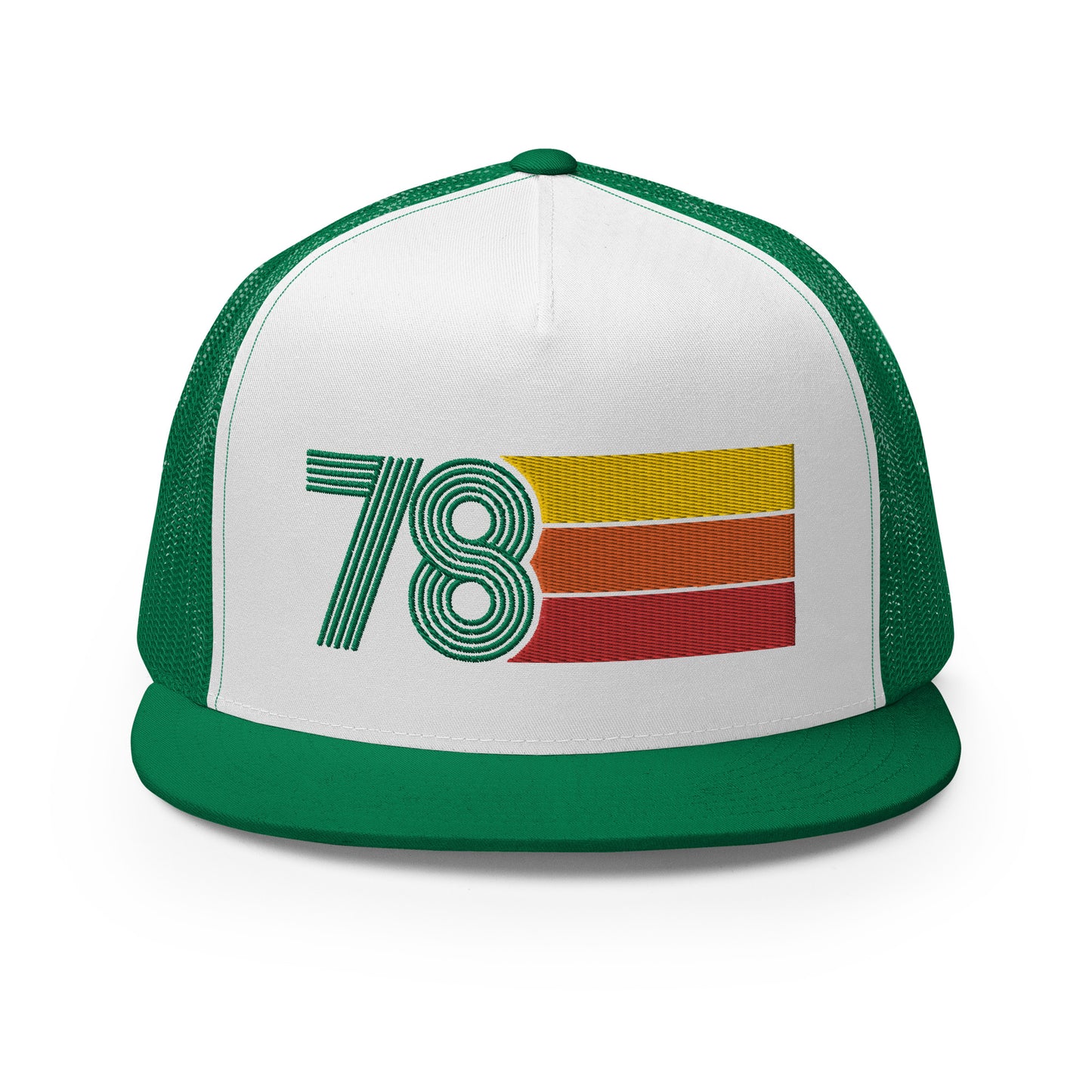 Classic Retro 1978 Flat Bill Trucker Cap