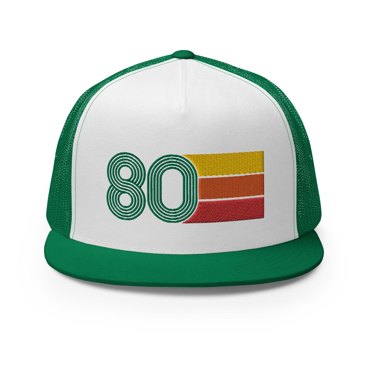 Classic Retro 1980 Flat Bill Trucker Cap