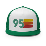 Classic Retro 1995 Flat Bill Trucker Cap