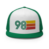 Classic Retro 1998 Flat Bill Trucker Cap