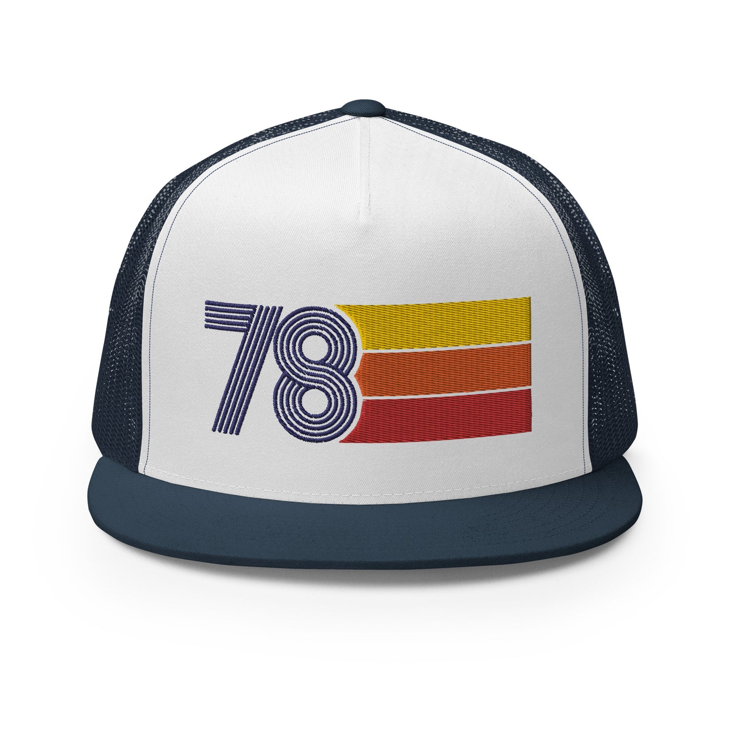 Classic Retro 1978 Flat Bill Trucker Cap