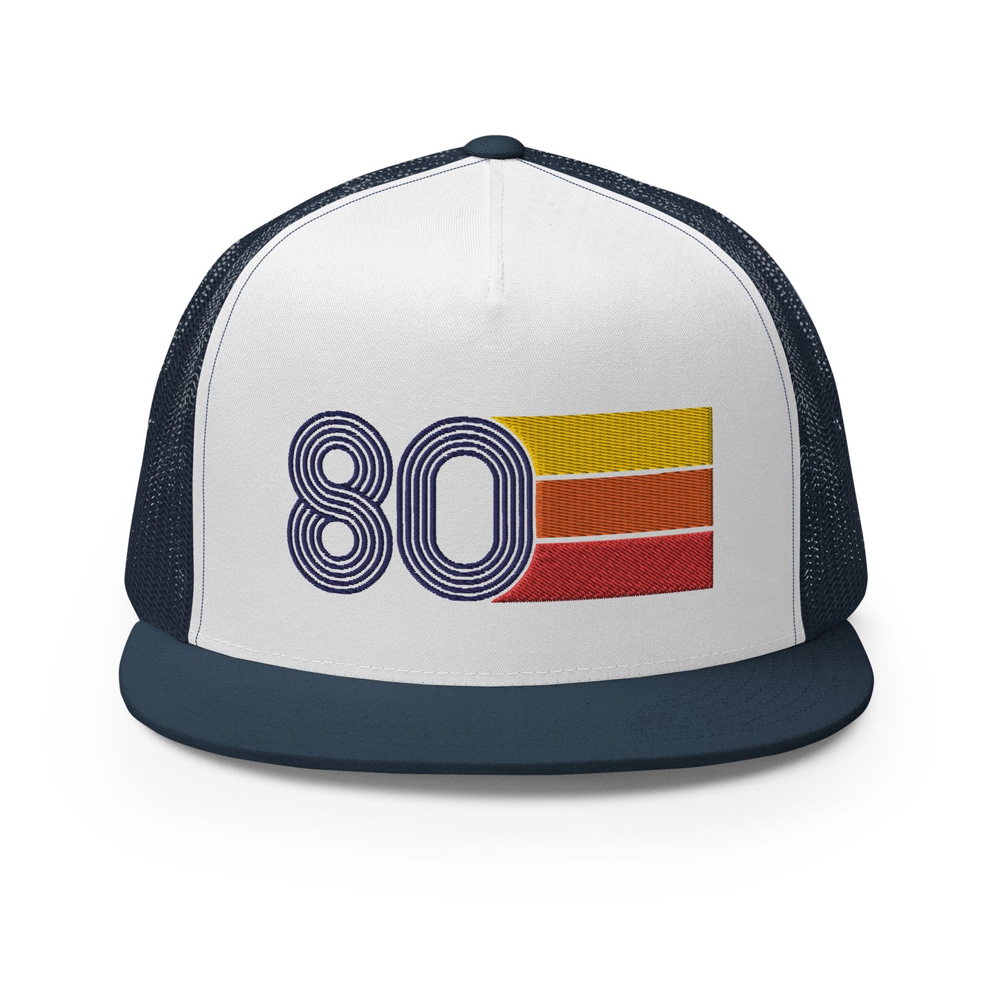 Classic Retro 1980 Flat Bill Trucker Cap