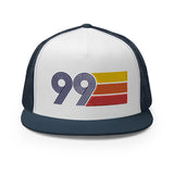 Classic Retro 1999 Flat Bill Trucker Cap