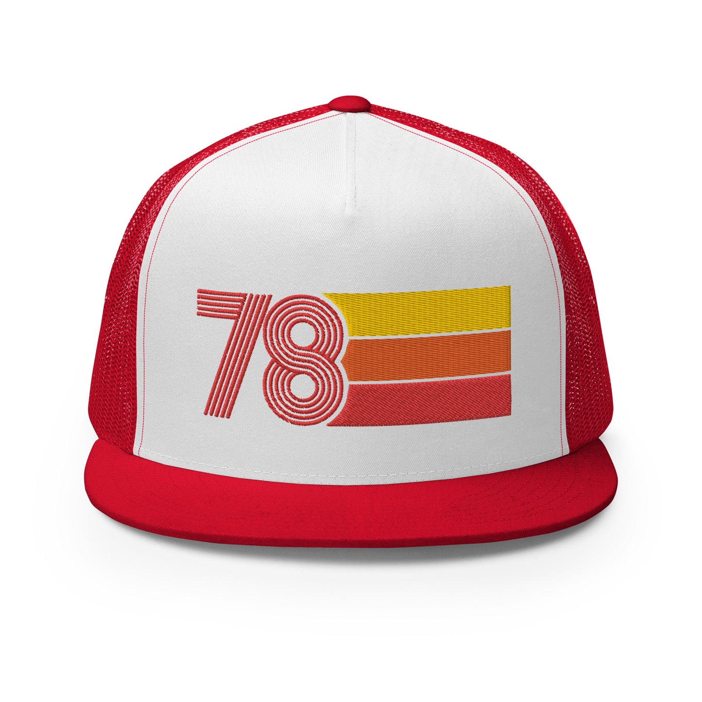 Classic Retro 1978 Flat Bill Trucker Cap