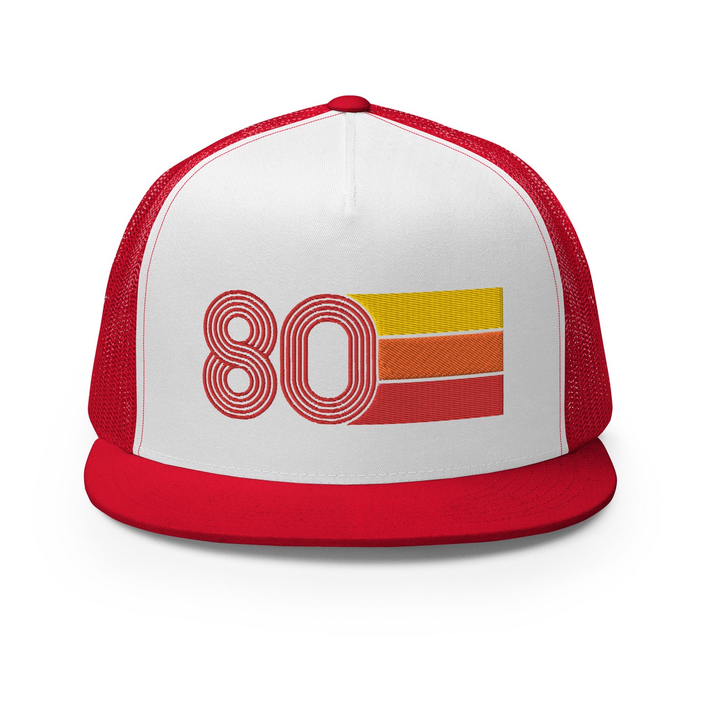Classic Retro 1980 Flat Bill Trucker Cap