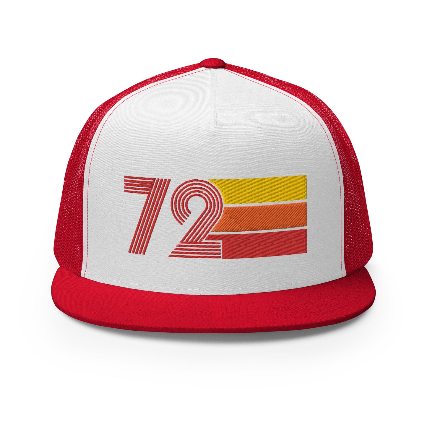 Classic Retro 1972 Flat Bill Trucker Cap