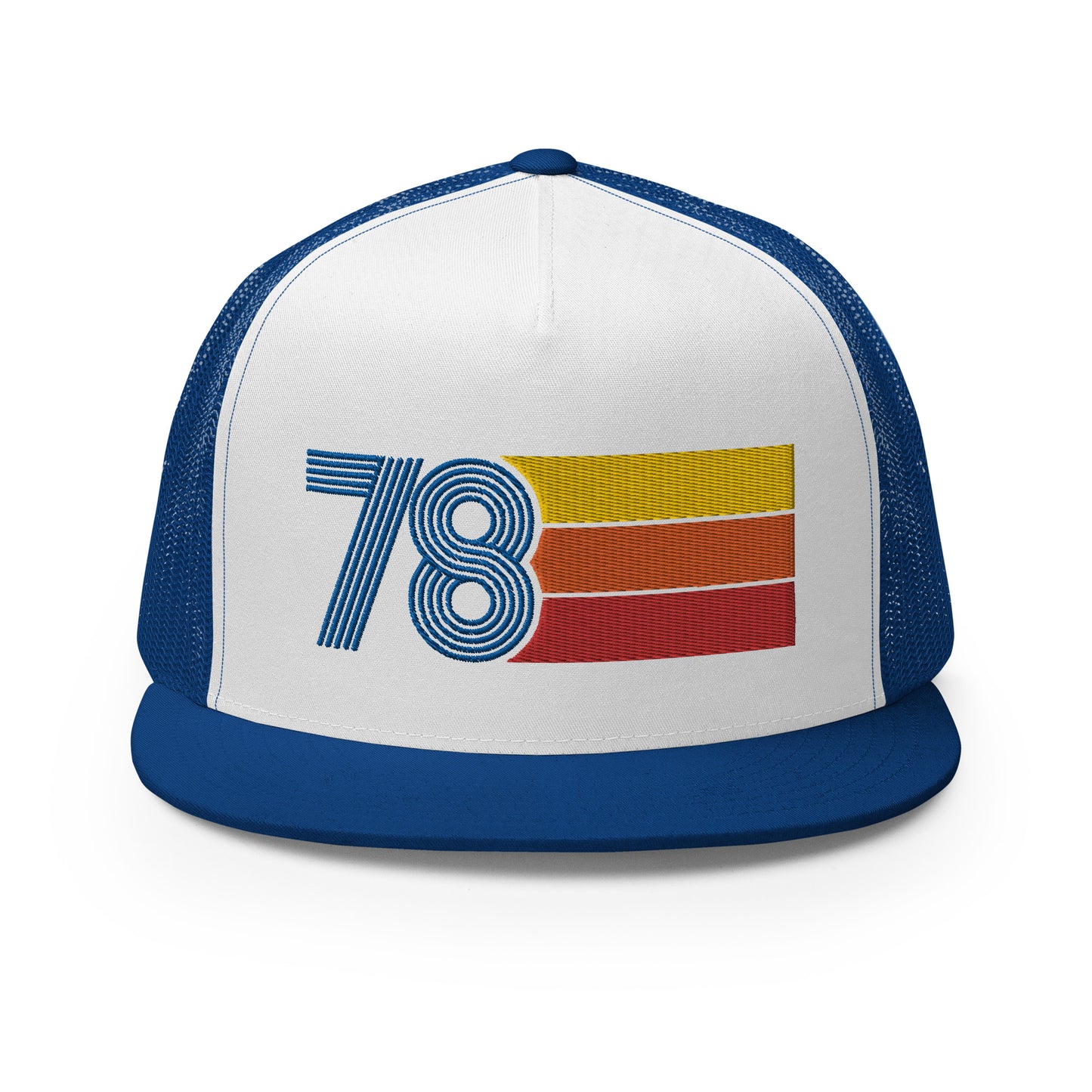 Classic Retro 1978 Flat Bill Trucker Cap