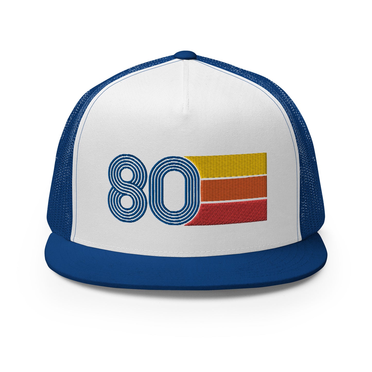 Classic Retro 1980 Flat Bill Trucker Cap