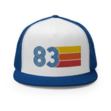 Classic Retro 1983 Flat Bill Trucker Cap