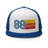 Classic Retro 1988 Flat Bill Trucker Cap