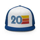 Classic Retro 20 Flat Bill Trucker Cap