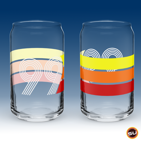 Retro 1999 Can-shaped glass
