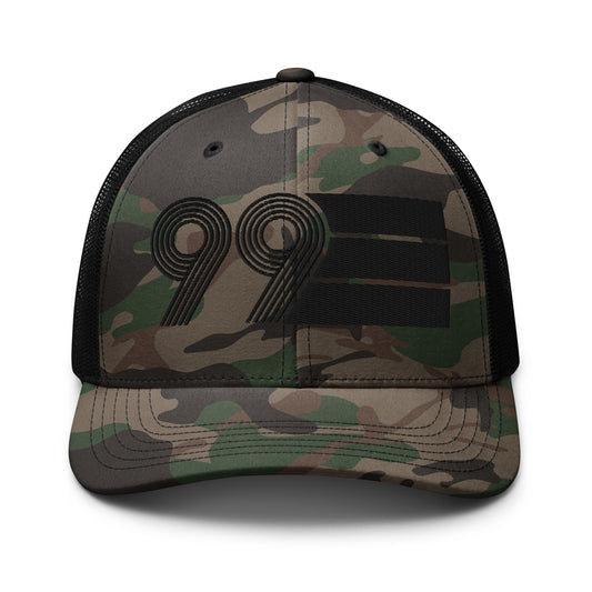 99 - 1999 Black Out Camouflage trucker hat