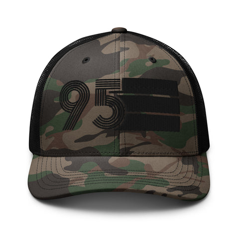 95 - 1995 Black Out Camouflage trucker hat