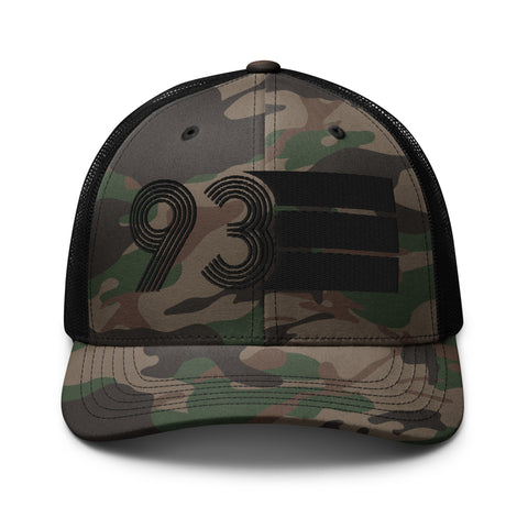 93 - 1993 Black Out Camouflage trucker hat