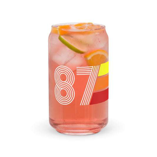 Retro 1987 Can-shaped glass