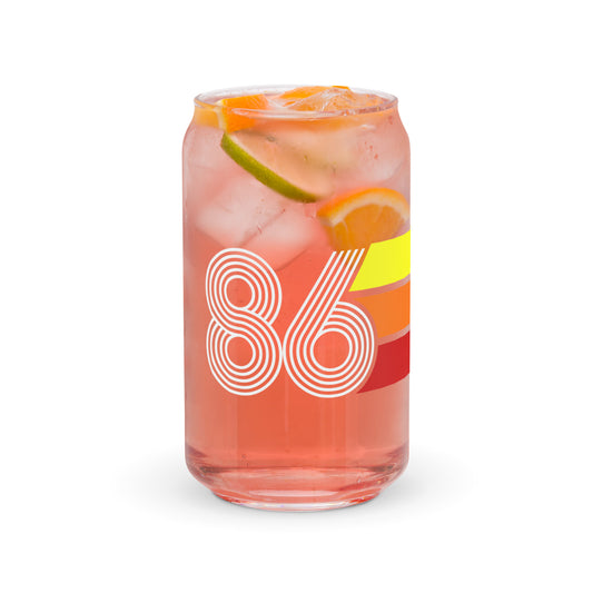 Retro 1986 Can-shaped glass