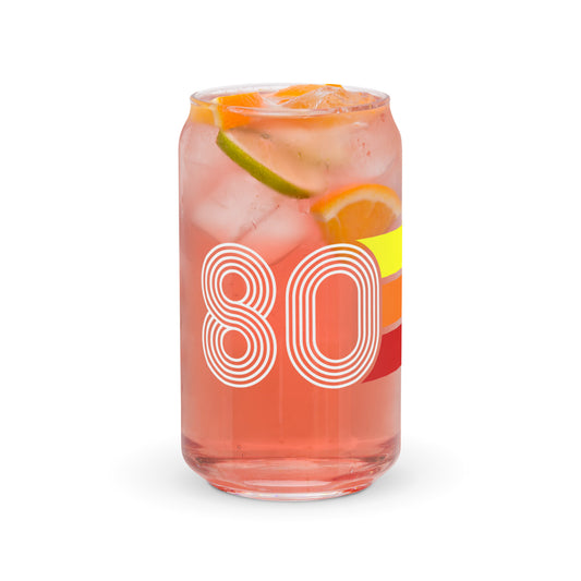 Retro 1980 Can-shaped glass
