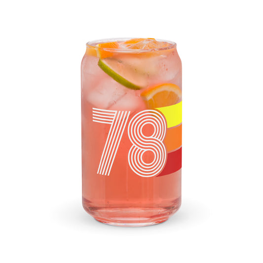 Retro 1978 Can-shaped glass