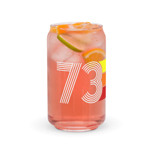 Retro 1973 Can-shaped glass