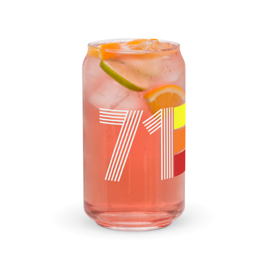 Retro 1971 Can-shaped glass