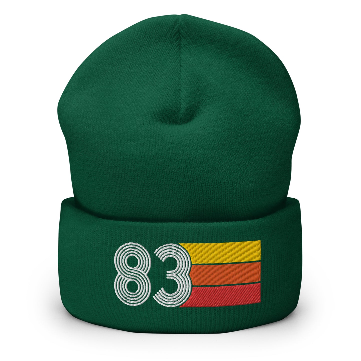 83 Number 1983 Birthday Retro Men's Women's Cuffed Beanie