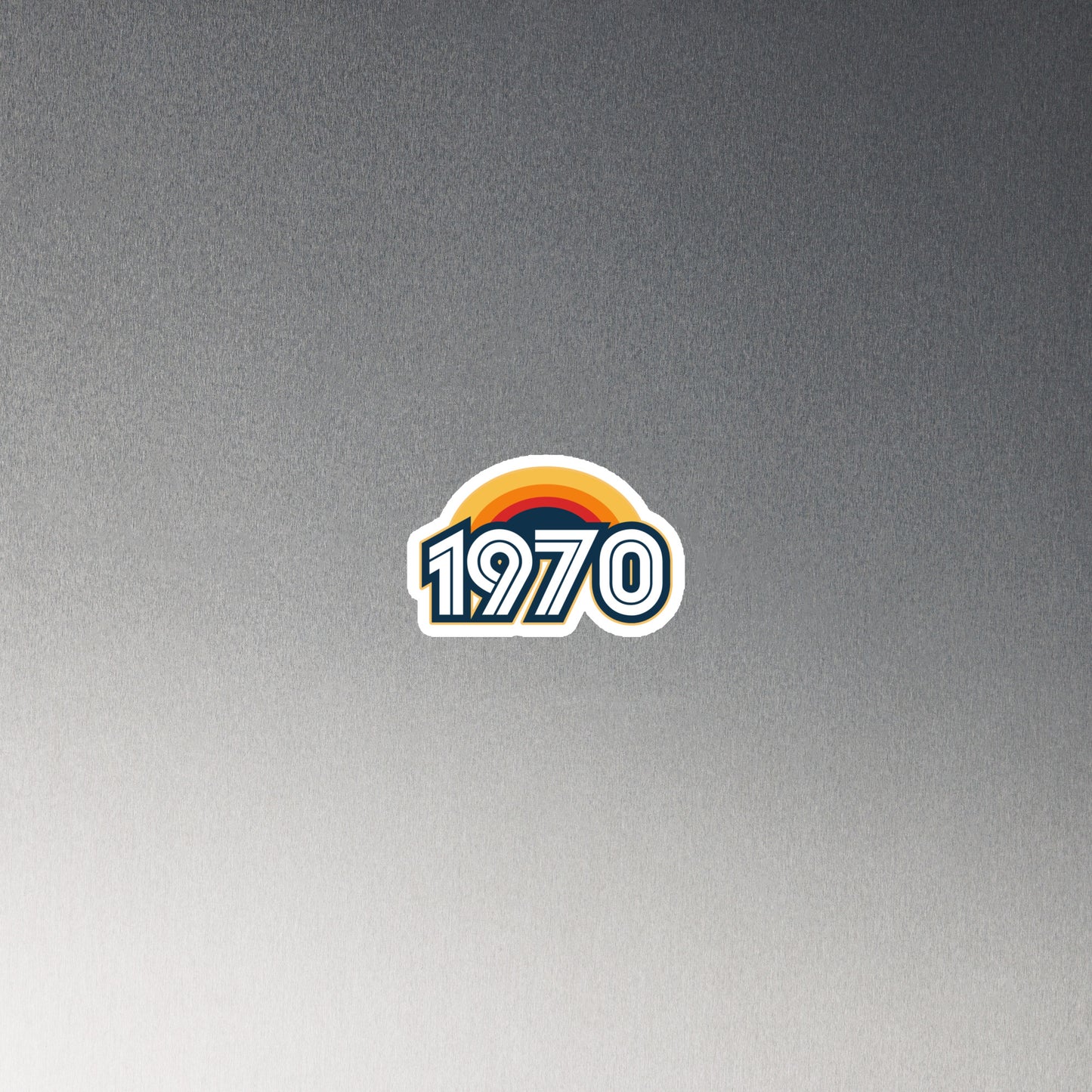 1970 Retro Sunset Magnet