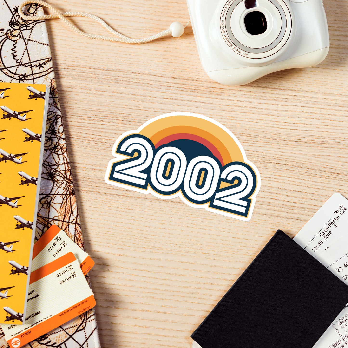 2002 Retro Sunset Magnet