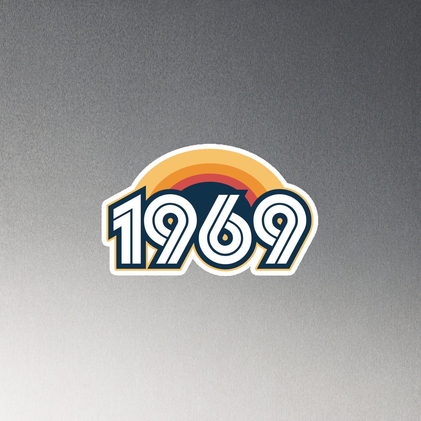1969 Retro Sunset Magnet