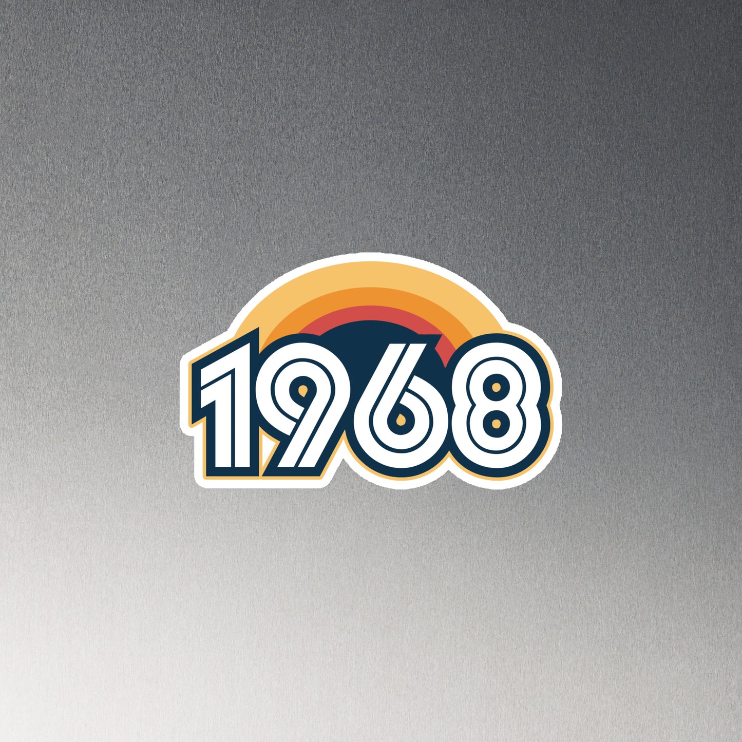 1968 Retro Sunset Magnet