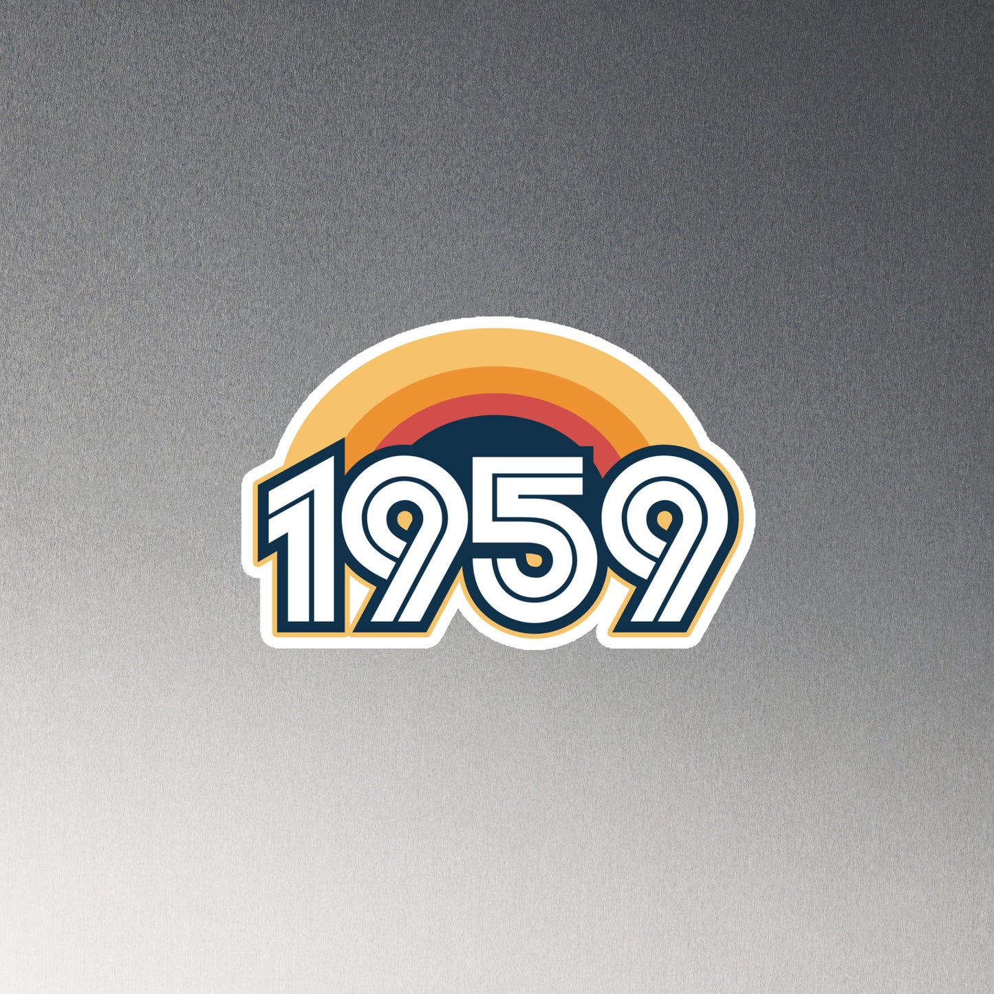 1959 Retro Sunset Magnet