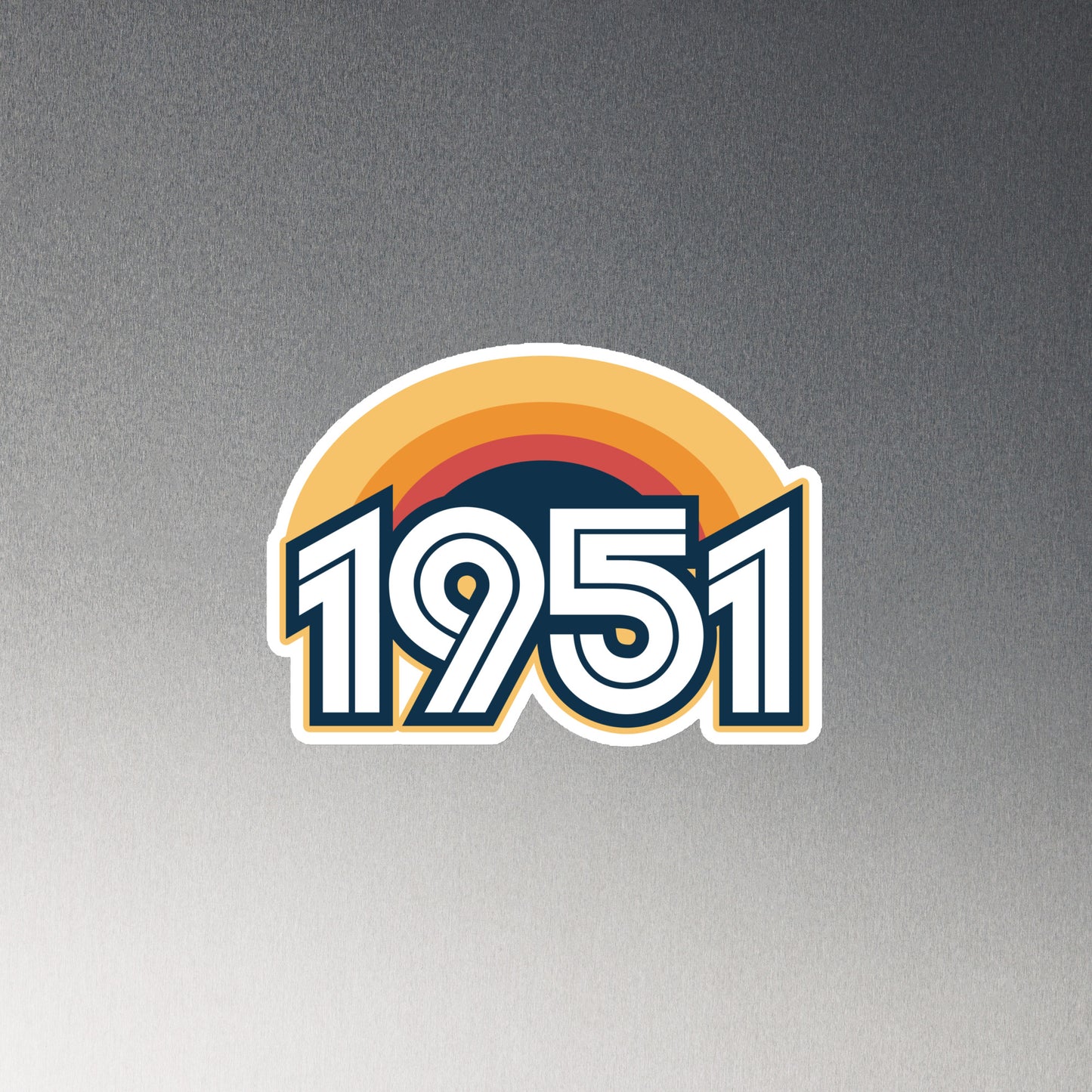 1951 Retro Sunset Magnet
